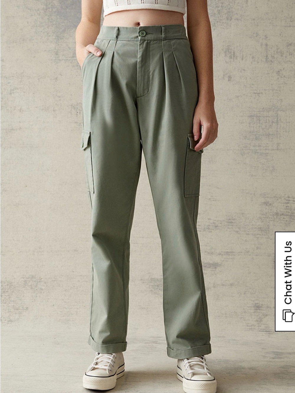 PacSun Green High-Rise Cargo Trousers – Women’s Size Small